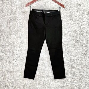 Banana Republic NWT Womens Sz 00‎ Sloan Low Rise Slim Ankle Pants Black